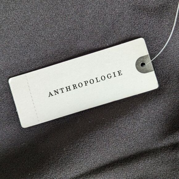 Anthropologie Asymmetrical Lace Maxi Slip Dress XS NWT | Modern Romantic Goth - Picture 13 of 15